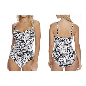 Bleu Rod Beattie Urban Oasis Shirred Underwire One-Piece Style Swimsuit